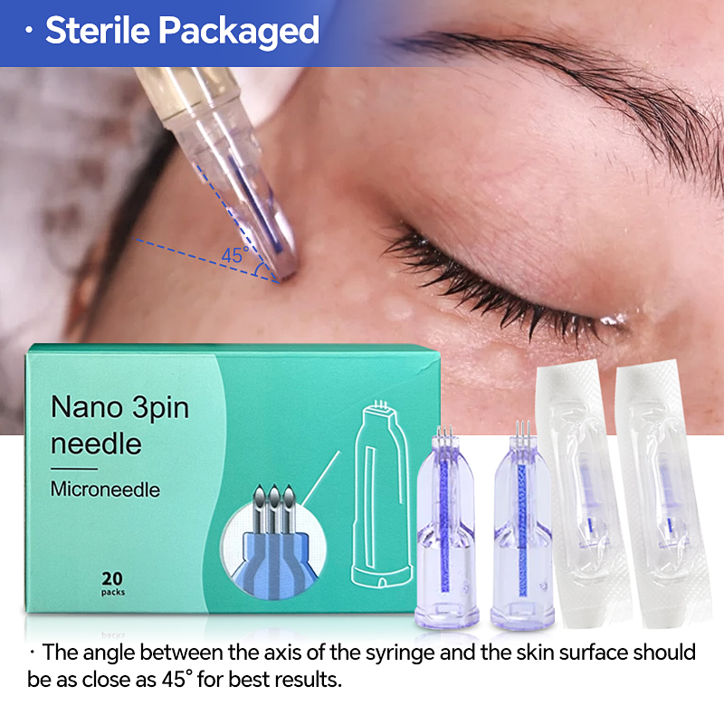 Nanosoft 3 Pin Microneedle Smallest Needle Painless Injection