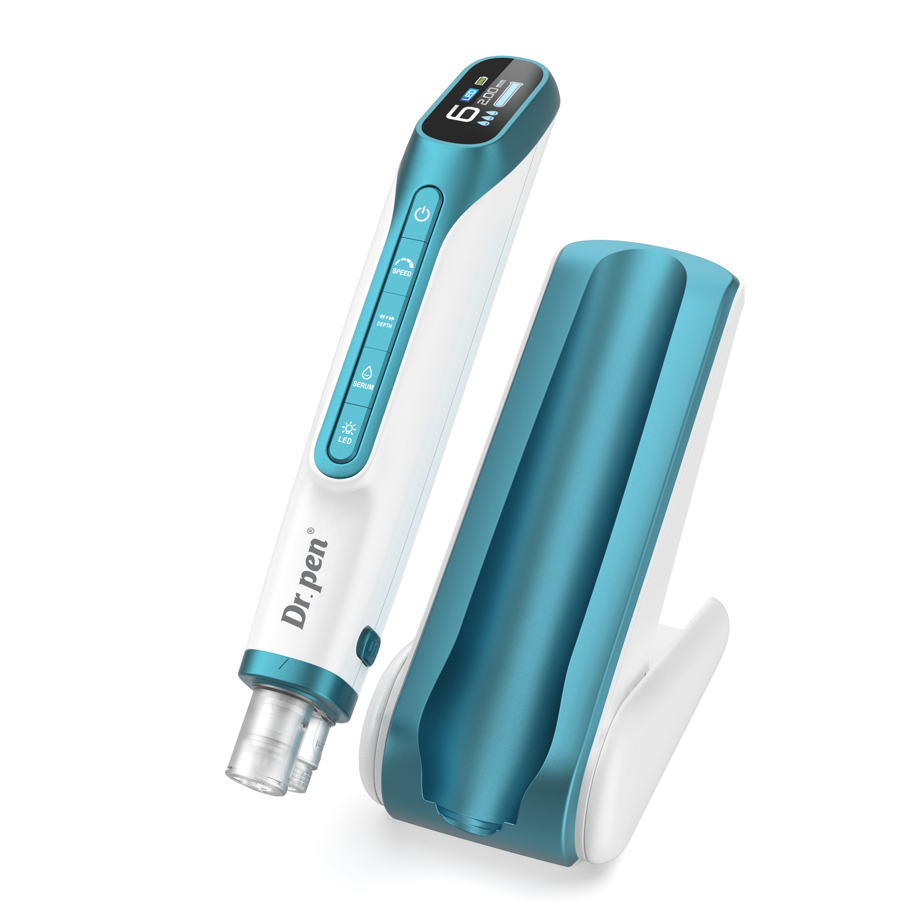 Hydra Pen H6 Microneedling Pen – Official Authorized Store | Serum Infusion with Red & Blue LED Light Therapy